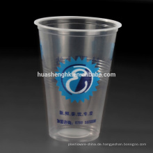 Benutzerdefinierte zum Mitnehmen 17oz Clear Printing Einweg Plastikbecher